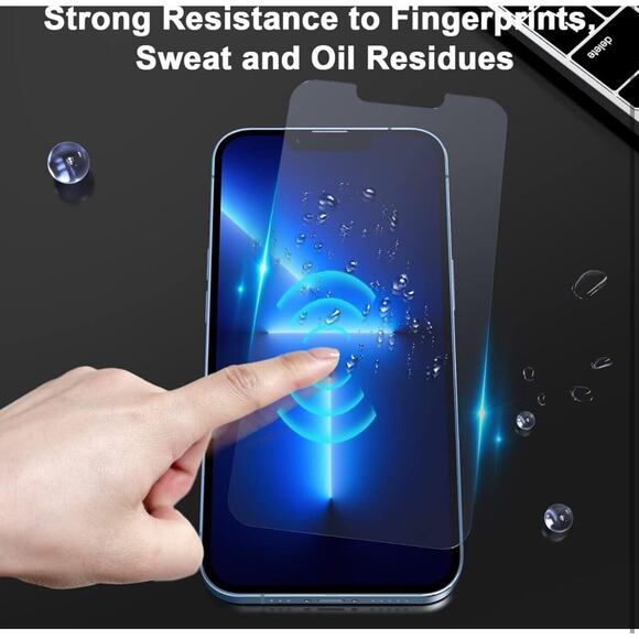 x3 Apple iPhone (13/13 Pro) Glass Screen Protector Ultra Thin Tempered NWT - Picture 6 of 9